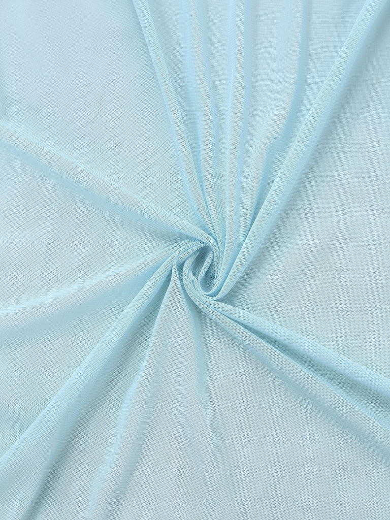 Aqua Blau 1980er Spitze Bogen Dessous Set