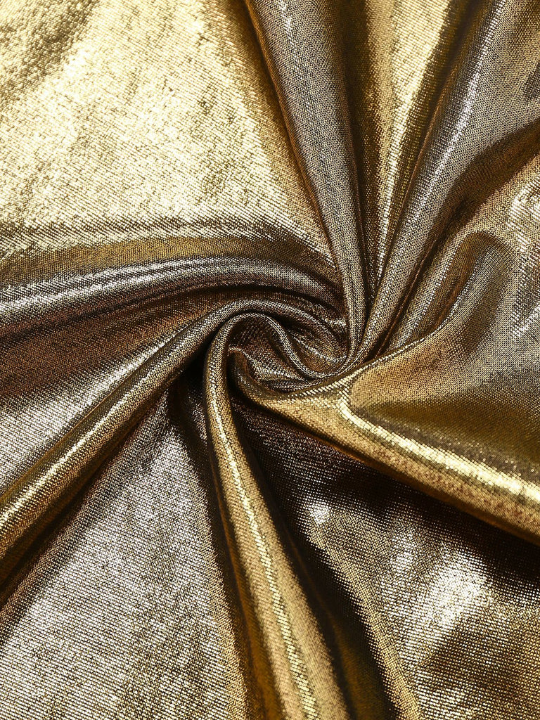 1970er Solide Metallisch Disko Halter Gürtel Jumpsuit