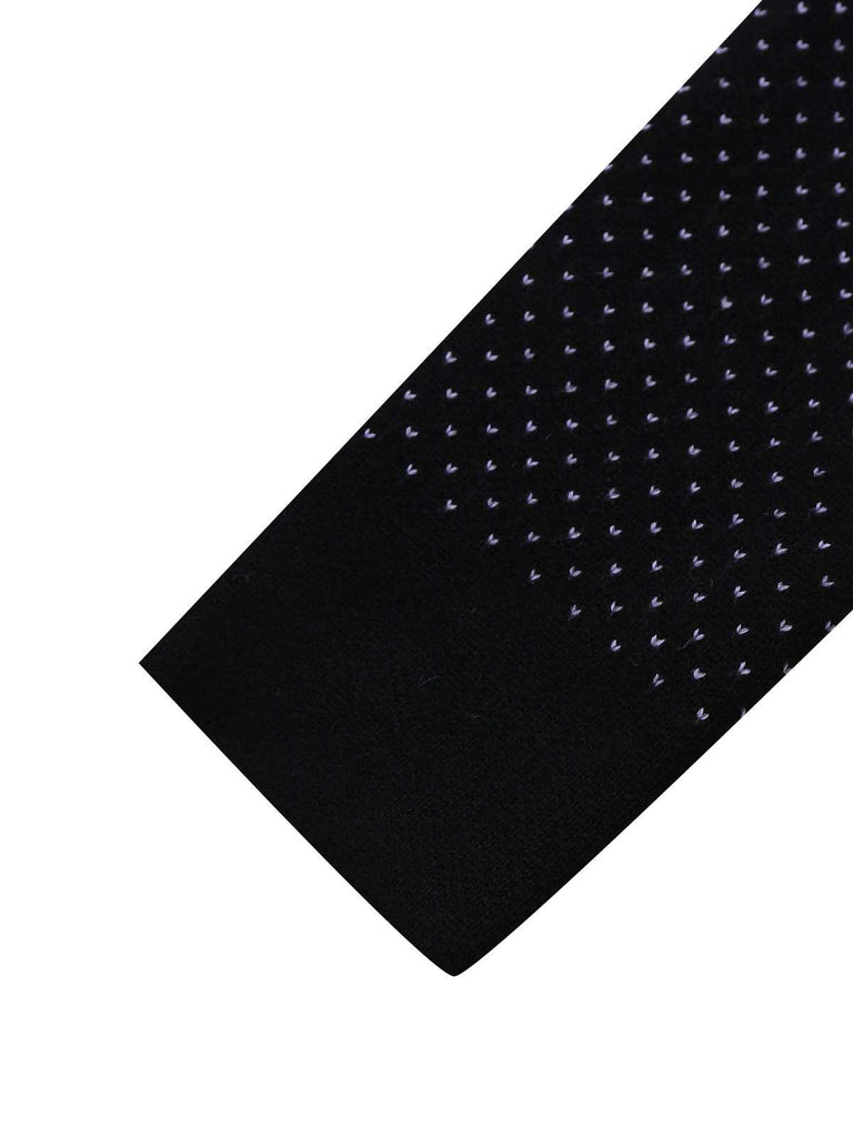 Schwarz 1960er Halloween Dots Geist Pullover Kleid