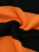 Schwarz & Orange 1950er Halloween Schläger Strick Pullover