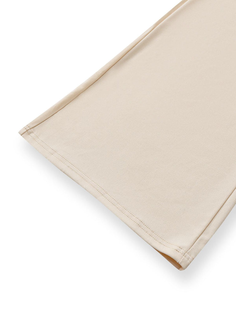 1950er Trägerlos Cut-Out Patchwork Jumpsuit Set