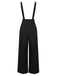 SCHWARZE HOSE MIT WEITEM BEIN UND HOHER TAILLE