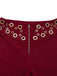 2PCS 1970er Trägerlos Metall Schnalle Punk Top & Hose