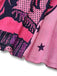 Rosa 2000er Slip Spitze Besatz Comic Druck Kleid