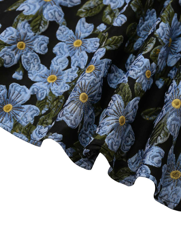 1970er Gänseblümchen Polka Dot Netz Kleid