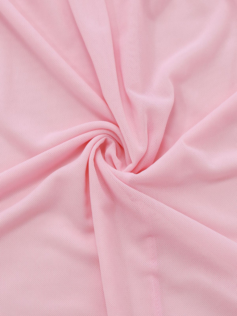 1950er Bogen Spitze Besatz Netz Babydoll Nachthemd