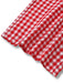 Rot 1980er Gingham Plaid Weites Bein Hose