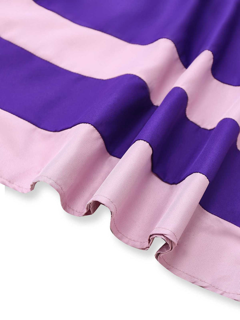 Lila 1960er Daphne-Inspiriert Mod Kleid Set