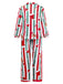 1950er Weihnachten Lebkuchen Zuckerstange Pyjama Set
