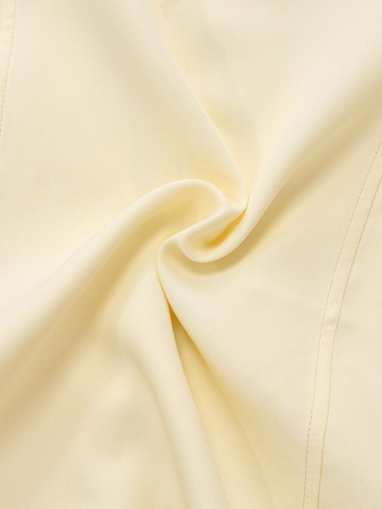 1970er Solide Taille-Tie V-Ausschnitt Weste