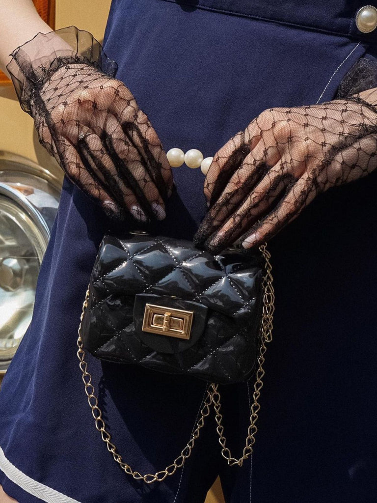 MINI ARGYLE PEARL HANDTASCHE