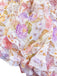Mehrfarbiges 30er Maxikleid mit Neckholder und Blumen