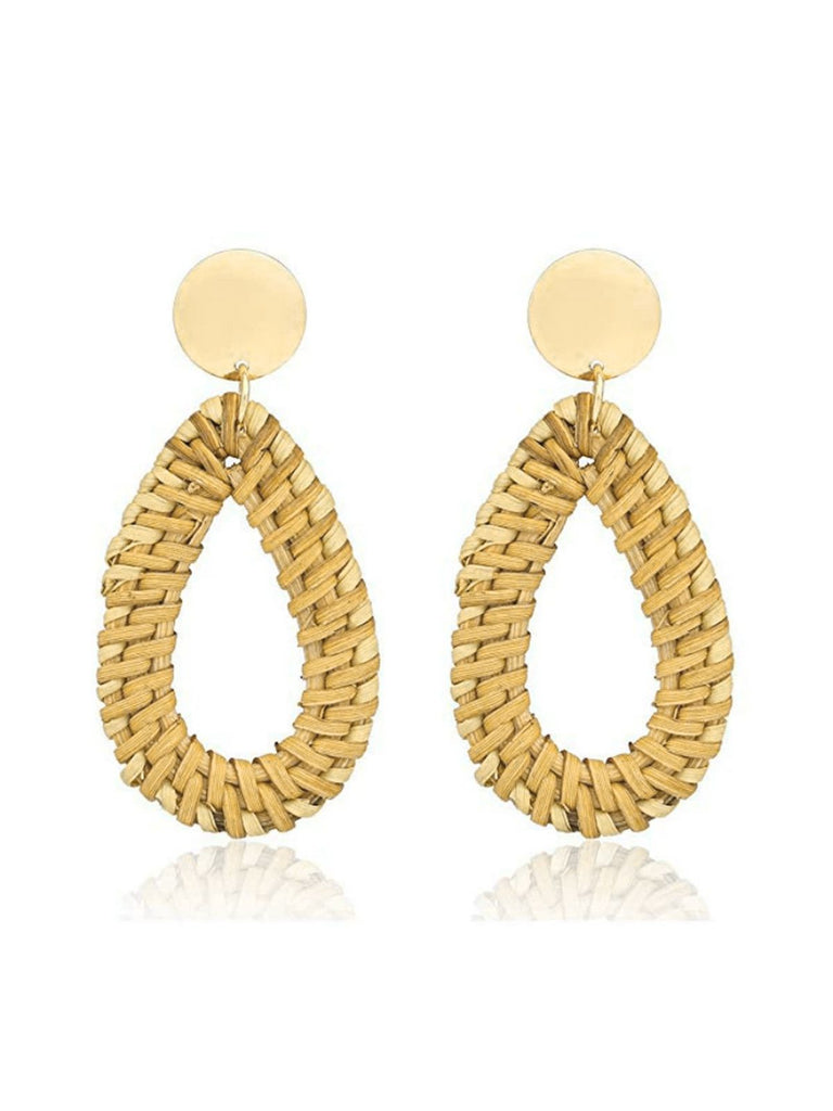 Retro Geometrisch Strandurlaub Gehäkelte Ohrringe