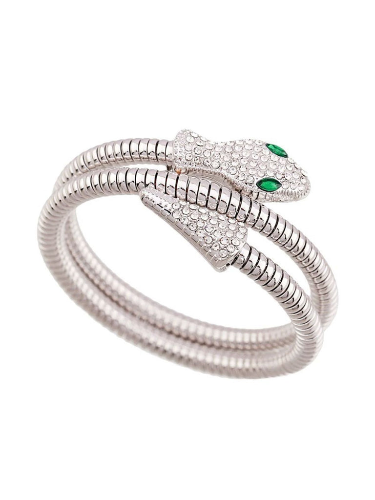 Vintage Strassstein Schlange Legierung Armband