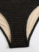 Schwarz 1960er Gestrickt Beaded Bikini Set