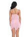 1980er Spitze Satin Band Babydoll Dessous Set