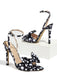 Retro Schuhe mit Polka-Dots und Schleife