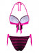 Lila Bikini im Stil der 1960er Jahre – Vintage-Mode, Retro-Stil