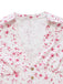 Lila 70er Kleid mit Ditsy-Blumen und Rüschen