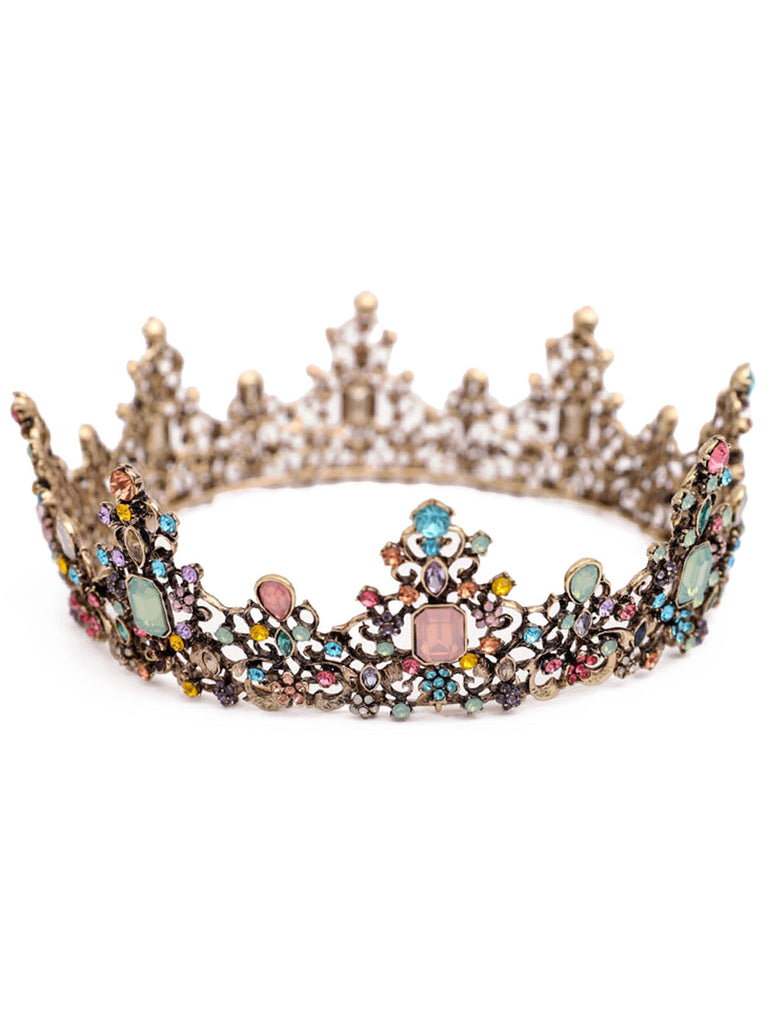 Vintage Haarband mit Strass und Krone