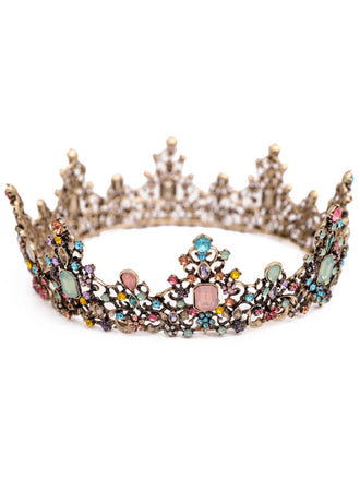 Vintage Haarband mit Strass und Krone