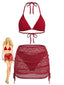 1940er Uni Halter Bikini Set & Häkel Cover-Up