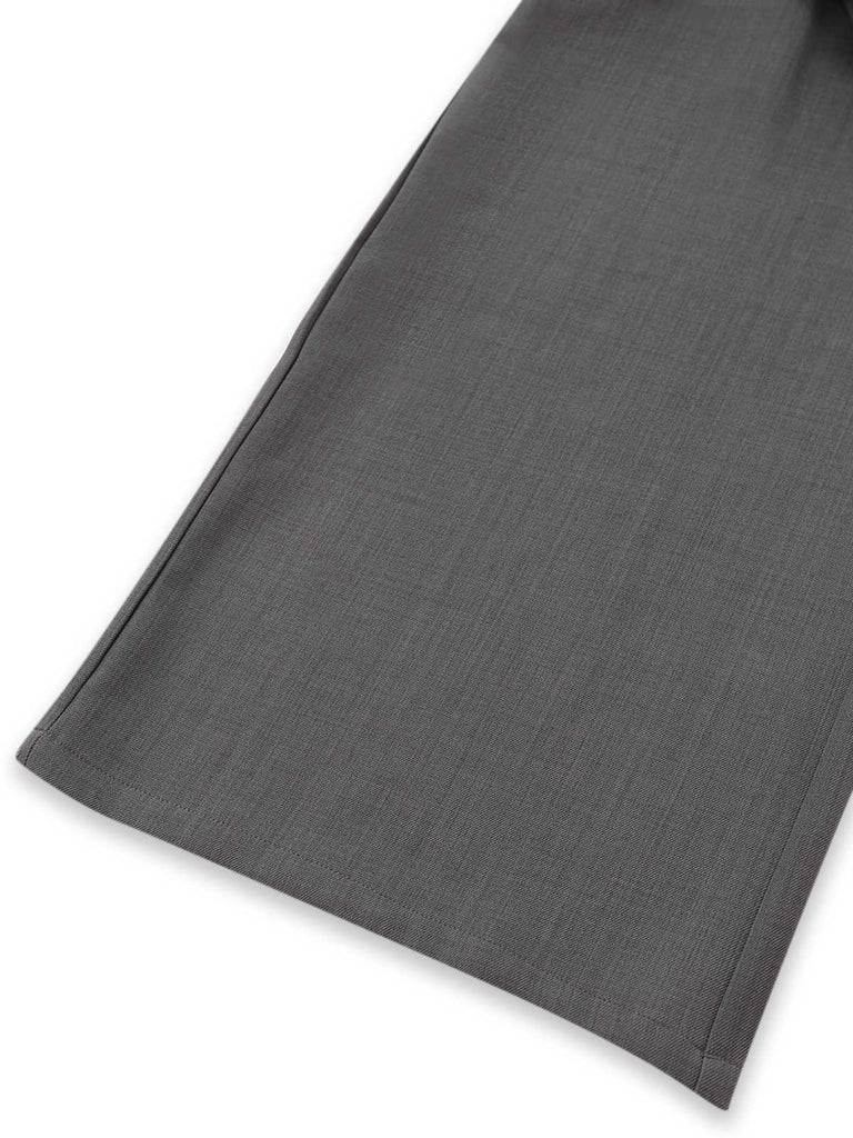 Grau 1930er Solide Ärmellos Büro Gürtel Jumpsuit