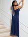 Blau 1930er Edelstein Netz Bandeau Kleid mit Schal