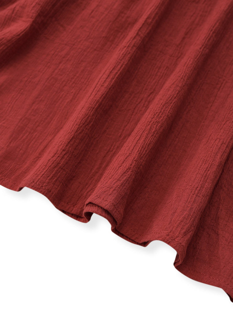 1930er Besticktes Blumen Tief V-Ausschnitt Texturiert Kleid