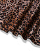 Braun 1930er Leopard Schmetterling Rundhals Halter Kleid