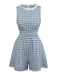 1950er Baumwolle Spitze Patchwork Gingham Plaid Romper