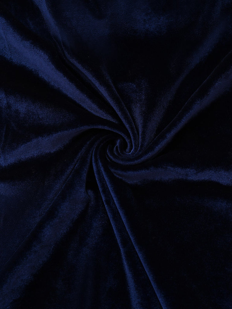 Rosa & Blau 1960er Großer Bogen Schulterfrei Samt Kleid