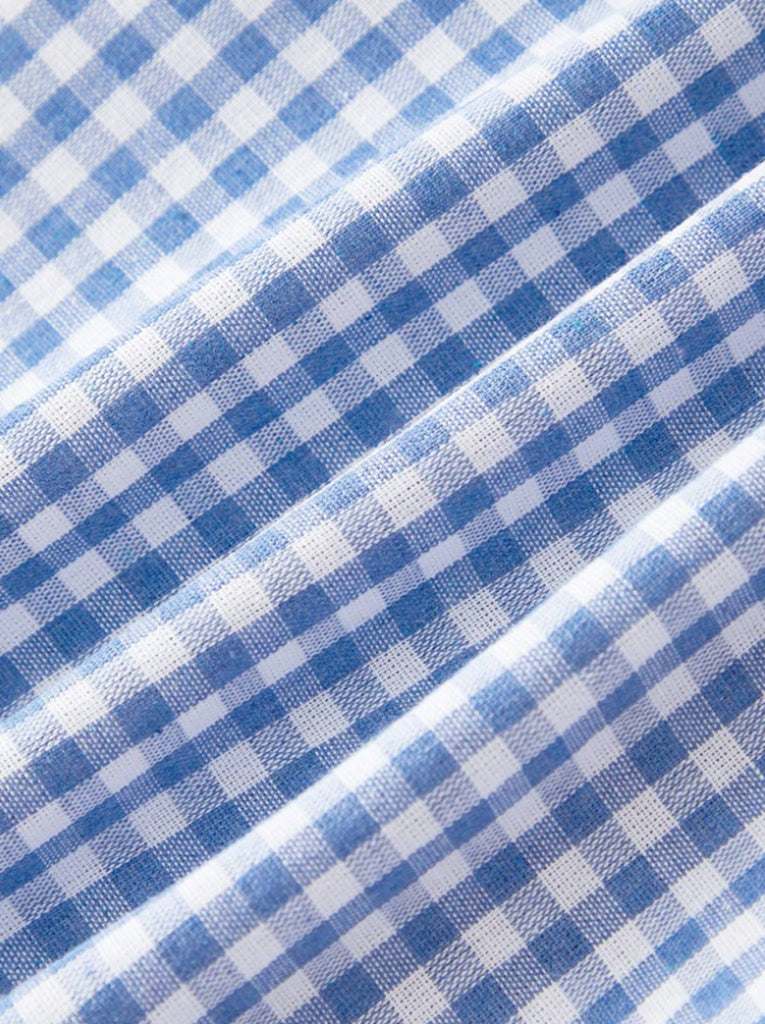 1950er Halter Gingham Plaids Bogen Romper