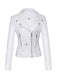 1980er Solide Revers Ssuede Leder Jacke