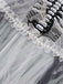 Grau 1930er Halloween Geisterbraut Netz Kleid