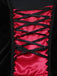Rot 1930er Halloween Vampir Königin Schnürung Kleid