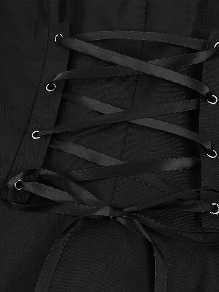 1950er Revers Zweireihig Geschichtet Gerockt Jacke