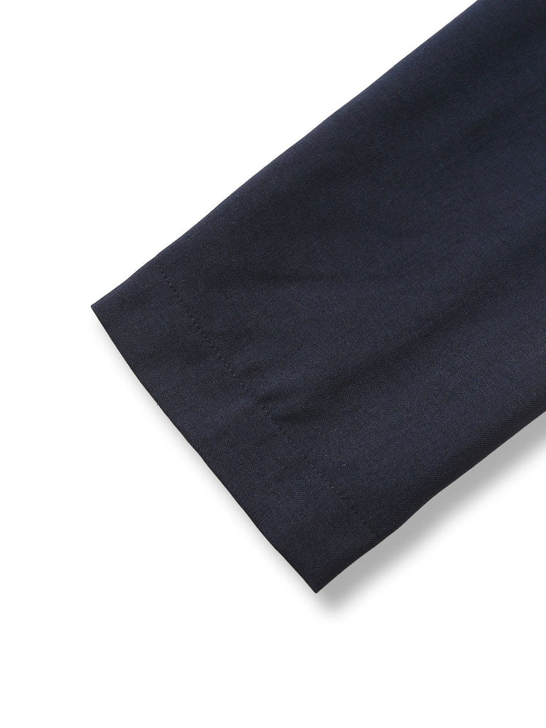 Schwarz 1950er Oktoberfest Stehkragen Langarm Jacke