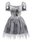 Grau 1950er Geisterbraut Zombie Tutu Kleid