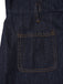 Blau 1970er Baumwolle Denim Ausgestellter Jumpsuit