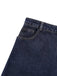 Tiefblau 1950er Jeansstoff Gerade Bein Hose