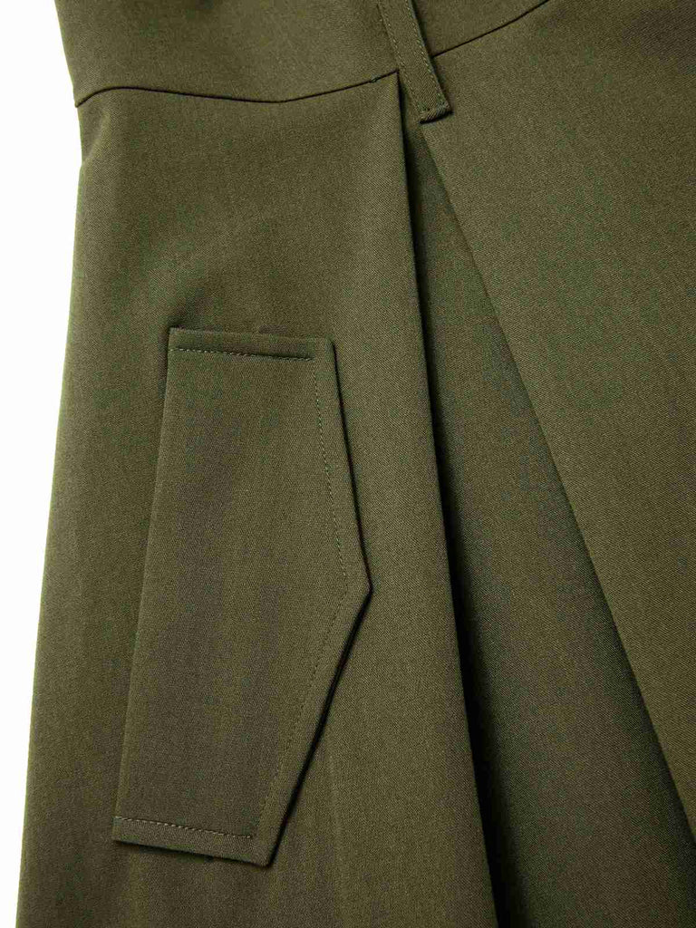 2PCS 1950er Laternenhülle Bluse & Taschen Weste Kleid