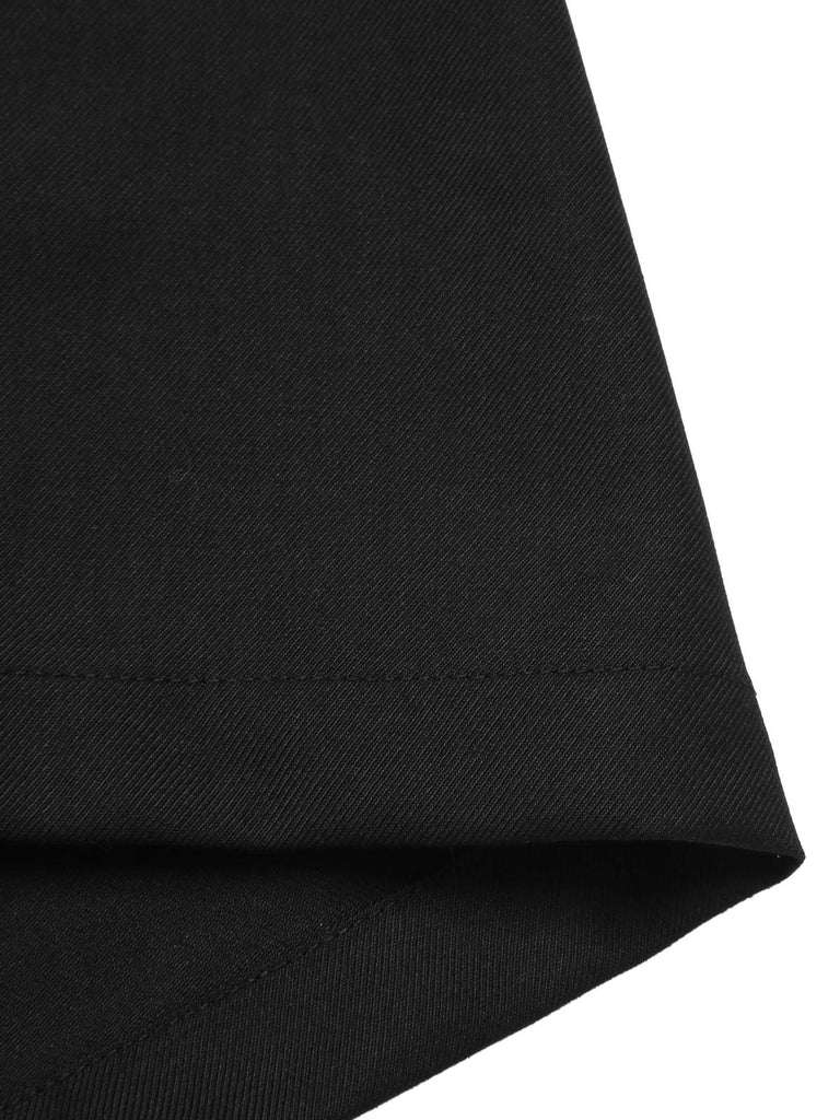 Schwarz 1950er Gothic Schläger Schulterfrei Netz Romper