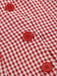 Rot 1960er Gingham Plaid Taste Ärmellos Kleid