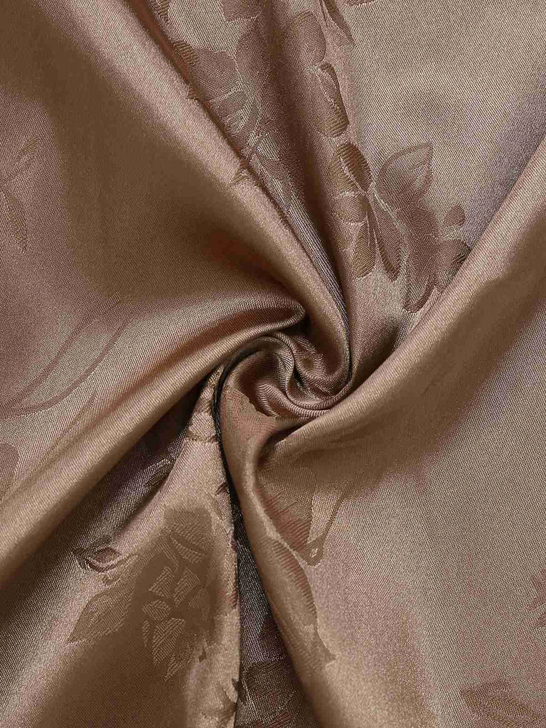 1930er Solide Satin Blumen Jacquard Slip Meerjungfrauen Kleid