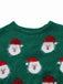 Grün 1960er Weihnachten Santa Claus Pullover Kleid