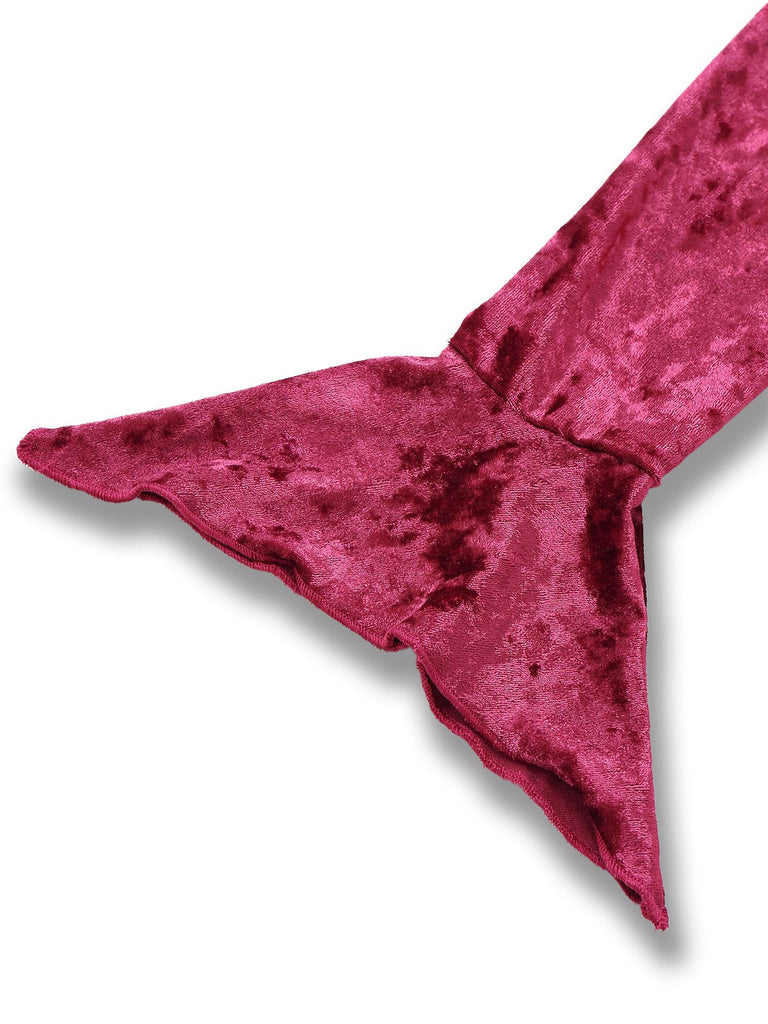 1960er Samt Fledermausärmel Irregulär Saum Kleid