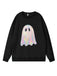 Vintage 1980er Halloween Geist Kürbis Sweatshirt