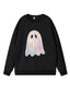 Vintage 1980er Halloween Geist Kürbis Sweatshirt