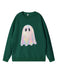 Vintage 1980er Halloween Geist Kürbis Sweatshirt